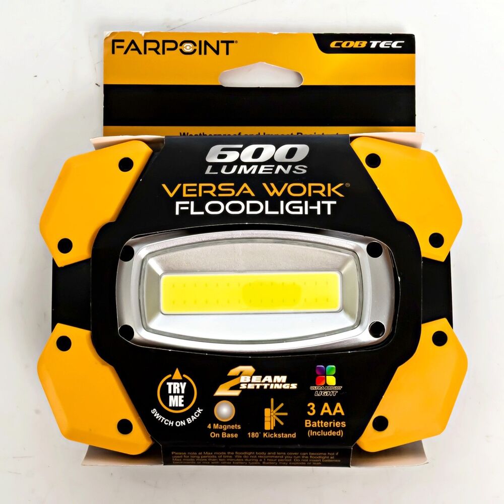 Farpoint Versa Work COB LED Floodlight, 600 Lumens, Model# FL1662012